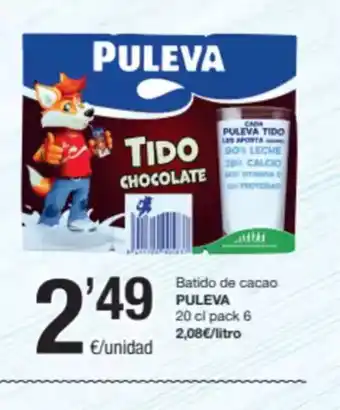 SPAR Fragadis PULEVA Batido de cacao oferta