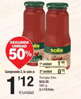 SPAR Fragadis SOLÍS Tomate frito oferta