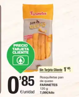 SPAR Fragadis FARINETES Rosquilletas pan de queso oferta