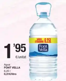 SPAR Fragadis FONT VELLA Agua oferta