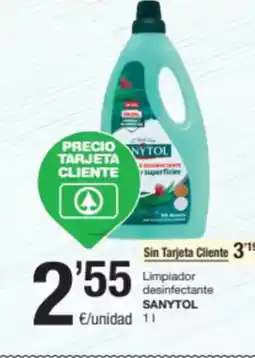 SPAR Fragadis SANYTOL Limpiador desinfectante oferta