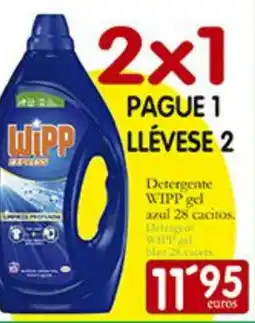 Supermercados Bip Bip Detergente gel azul 28 cacitos oferta