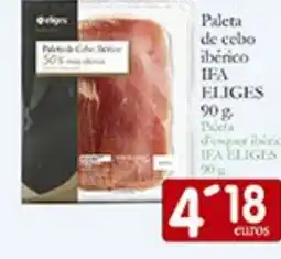 Supermercados Bip Bip IFA ELIGES Paleta de cebo ibérico oferta