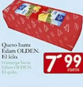 Supermercados Bip Bip OLDEN Queso barra Edam oferta