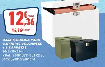 Bureau Vallée Caja metálica para carpetas colgantes oferta