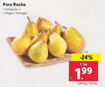 Lidl Pera Rocha oferta