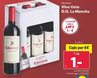 Lidl Vino tinto D.O. La Mancha oferta