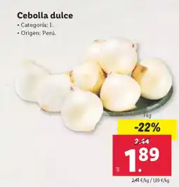 Lidl Cebolla dulce oferta