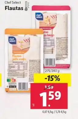 Lidl CHEF SELECT Flautas oferta