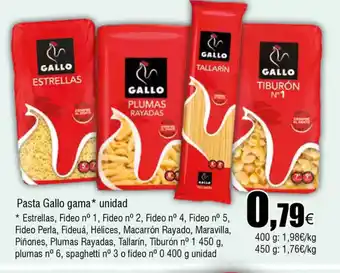 FROIZ Pasta Gallo gama oferta