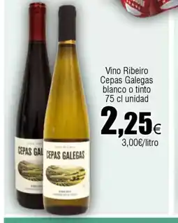 FROIZ Vino Ribeiro Cepas Galegas blanco o tinto oferta