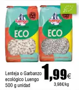 FROIZ LUENGO Lenteja o Garbanzo ecológico oferta