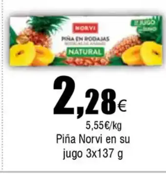 FROIZ Piña Norvi en su jugo oferta