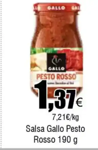 FROIZ Salsa Gallo Pesto Rosso oferta