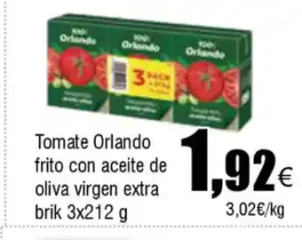 FROIZ Tomate Orlando frito con aceite de oliva virgen extra brik oferta