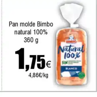 FROIZ Pan molde Bimbo natural 100% oferta