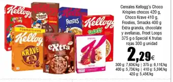 FROIZ Cereales Kellogg's Choco Krispies chocos oferta