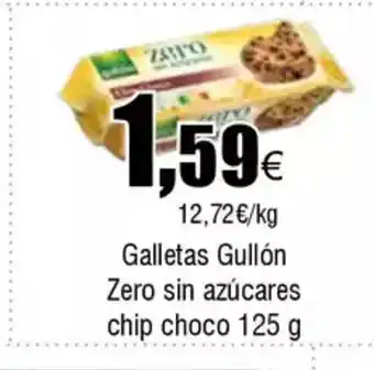 FROIZ Galletas Gullón Zero sin azúcares chip choco oferta