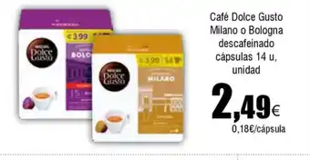 FROIZ CAFE DOLCE GUSTO Milano o Bologna descafeinado capsulas oferta