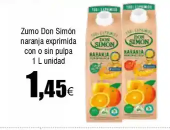 FROIZ Zumo Don Simón naranja exprimida con o sin pulpa oferta