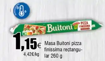 FROIZ Masa Buitoni pizza finissima rectangular oferta