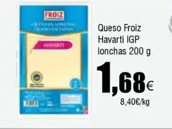 FROIZ Queso Froiz Havarti IGP lonchas oferta