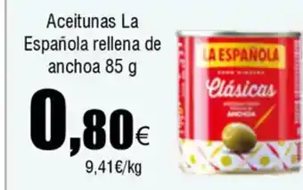 FROIZ Aceitunas La Española rellena de anchoa oferta