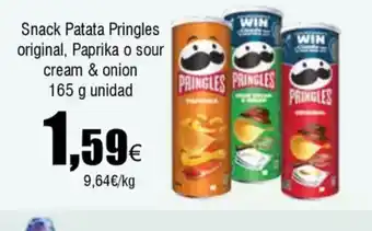 FROIZ Snack Patata Pringles original, Paprika o sour cream & onion oferta