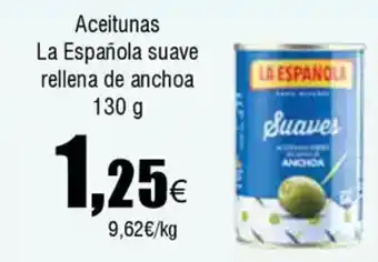 FROIZ Aceitunas La Española suave rellena de anchoa oferta