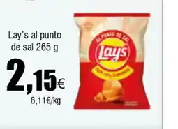 FROIZ LAY'S al punto de sal oferta