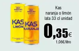 FROIZ KAS naranja o limon oferta