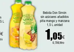 FROIZ Bebida Don Simón sin azúcares añadidos piña mango y manzana oferta