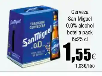 FROIZ Cerveza San Miguel 0,0% alcohol oferta