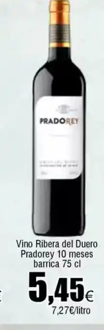 FROIZ Vino Ribera del Duero Pradorey 10 meses oferta