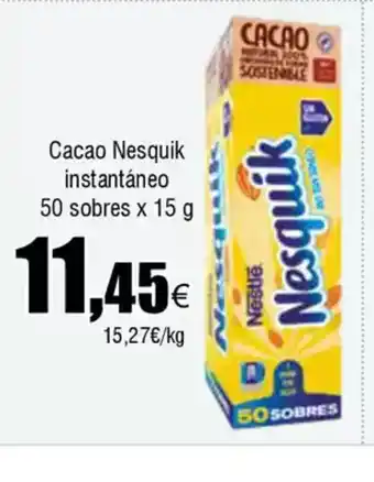 FROIZ Cacao Nesquik instantáneo oferta