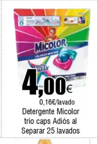 FROIZ Detergente Micolor trio caps Adiós al Separar 25 lavados oferta