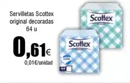 FROIZ Servilletas Scottex original decoradas 64 u oferta