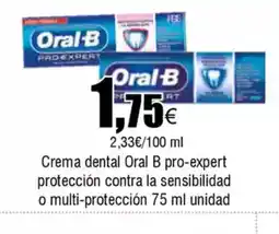 FROIZ Crema dental Oral B pro-expert protección contra la sensibilidad o multi-protección oferta