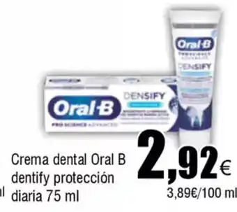 FROIZ Crema dental Oral B dentify protección oferta