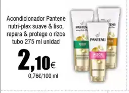 FROIZ Acondicionador Pantene nutri-plex suave & liso, repara & protege o rizos tubo oferta