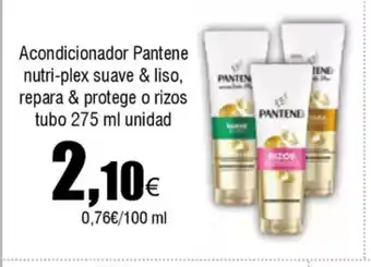 FROIZ Acondicionador Pantene nutri-plex suave & liso, repara & protege o rizos tubo oferta