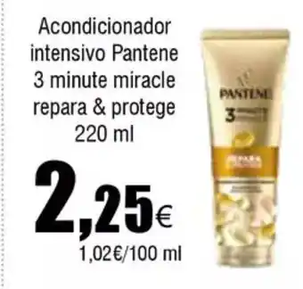 FROIZ Acondicionador intensivo Pantene 3 minute miracle repara & protege oferta