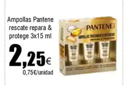 FROIZ Ampollas Pantene rescate repara & protege oferta