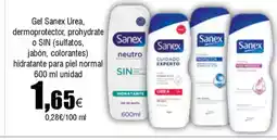 FROIZ SANEX Gel Urea dermoprotector prohydrate o SIN suffatos jabon colorantes hidratante para piel normal oferta