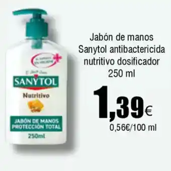 FROIZ Jabón de manos Sanytol antibactericida oferta