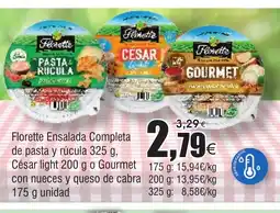 FROIZ FLORETTE Ensalada Completa de pasta y rucula oferta