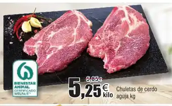 FROIZ Chuletas de cerdo kilo aguja oferta