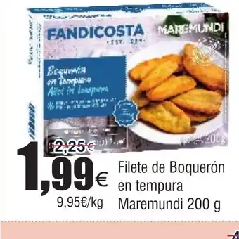 FROIZ Filete de Boquerón en tempura oferta