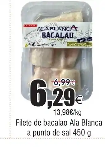 FROIZ Filete de bacalao Ala Blanca a punto de sal oferta