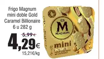 FROIZ Frigo Magnum mini doble Gold Caramel Billionaire oferta